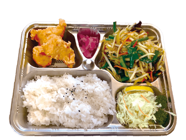 ニラもやし炒め弁当
